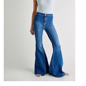 Just Float On Flare Jeans by Free People